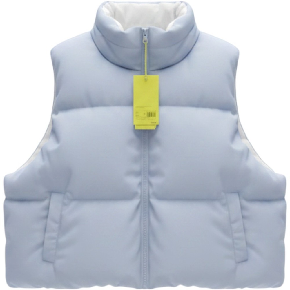All in Motion Snow Sport Short Puffer Vest Light Blue 4X Plus Size NEW